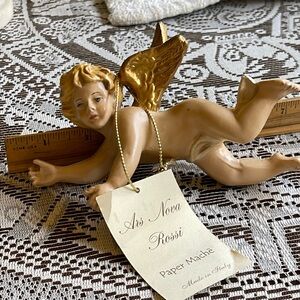 Vintage ARS Nova Rossi Paper Mache,Cherub. Made in Italy. 6.5 x4 height. No flaw
